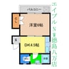 コーポ千鳥 1DKの間取り