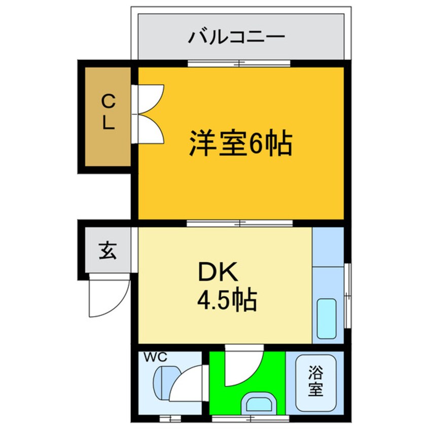 間取図 コーポ千鳥