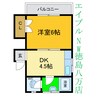 コーポ千鳥 1DKの間取り