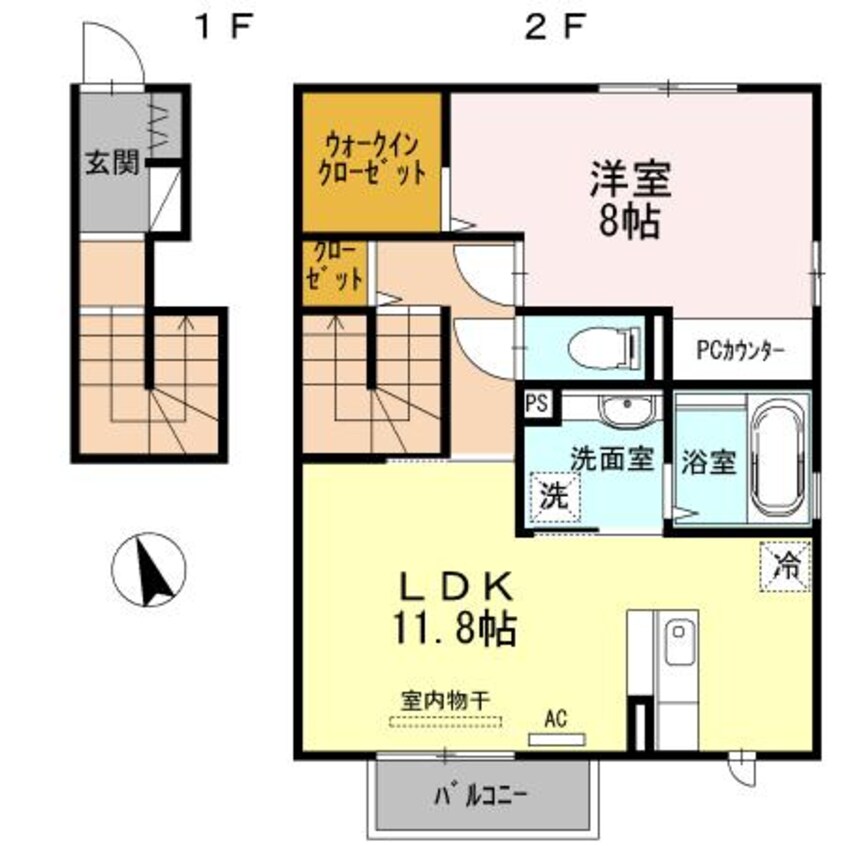 間取図 アヴァン　ドゥースＣ