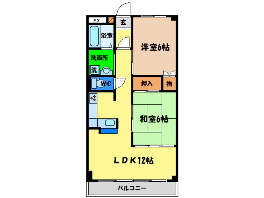 間取図 第３コーポ浜田