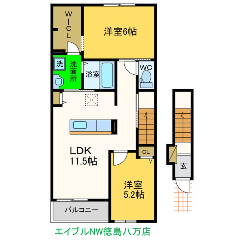 間取図 アルバ　カーサⅡ