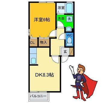 間取図 セントポーリア助任