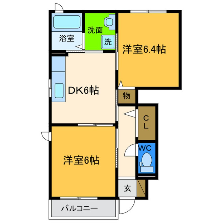 間取図 グランマスト論田Ａ