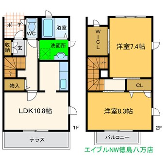 間取図 シャーメゾンかちどき橋