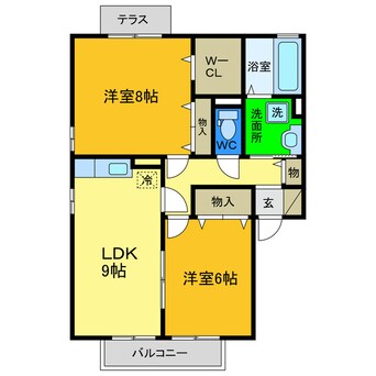 間取図 デュレボナールＡ