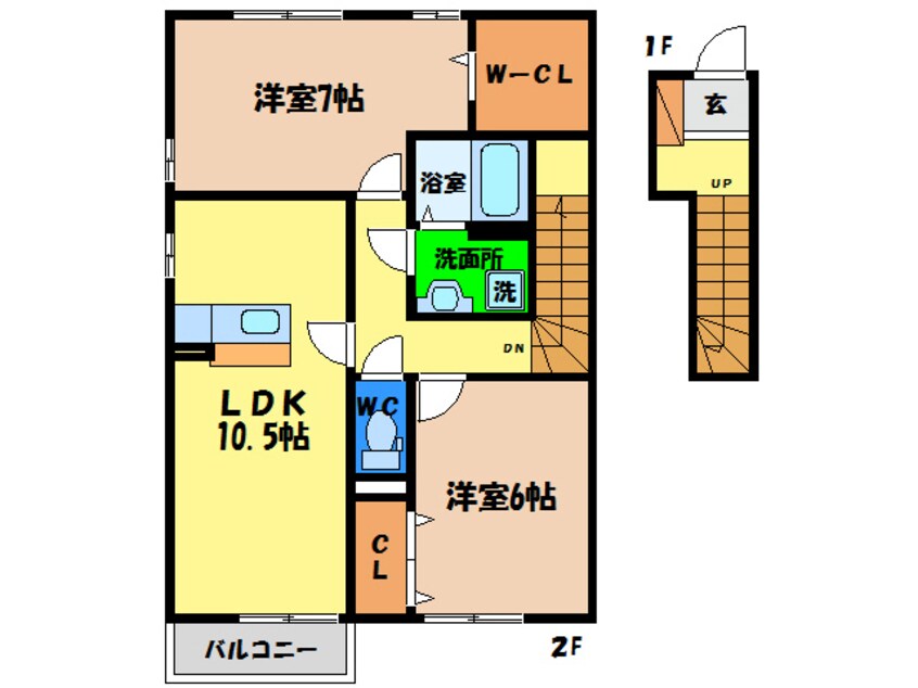 間取図 アクシス南島田Ｂ