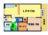 エスペランサ 1LDKの間取り