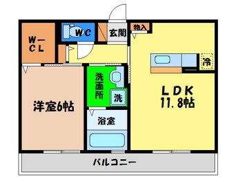 間取図 アンソレイエ