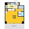 FACEビル 1Kの間取り