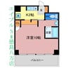 FACEビル 1Kの間取り