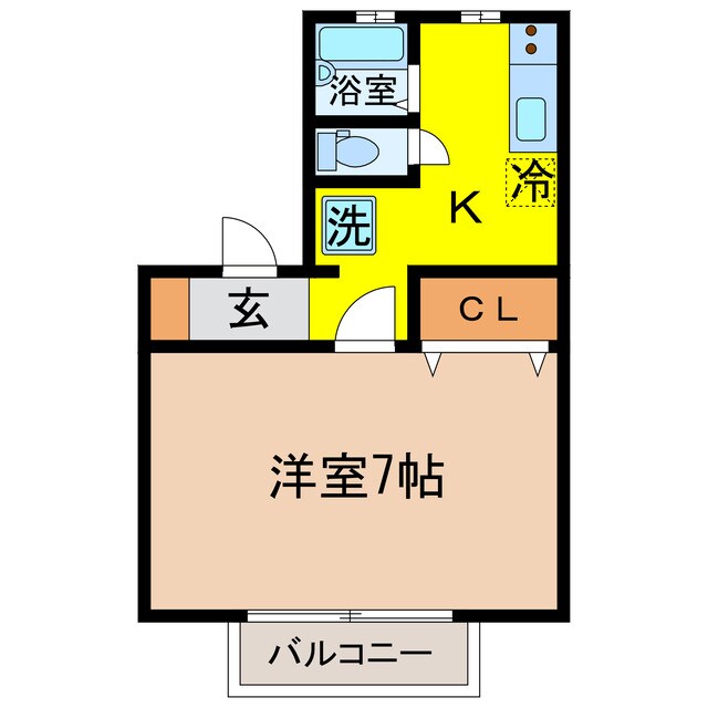 間取り図 クレアコートＡ