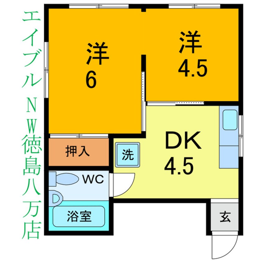 間取図 トレゾール中央通り