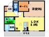 Ｄ－Ｒｏｏｍノトス 1LDKの間取り