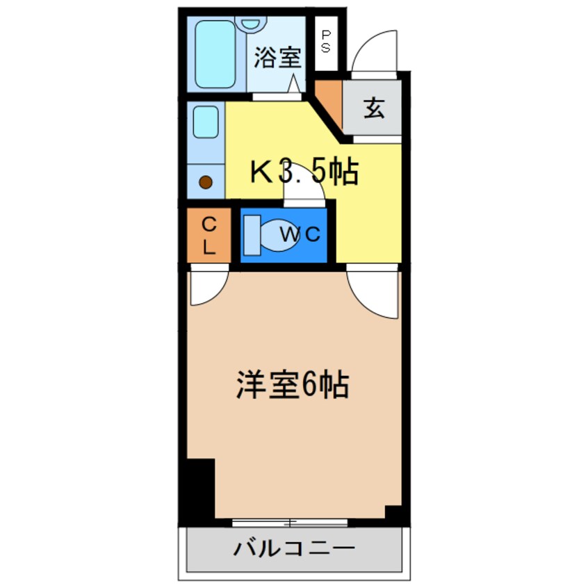 間取図 シティガーデン富田