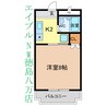 アンビロン 1Kの間取り