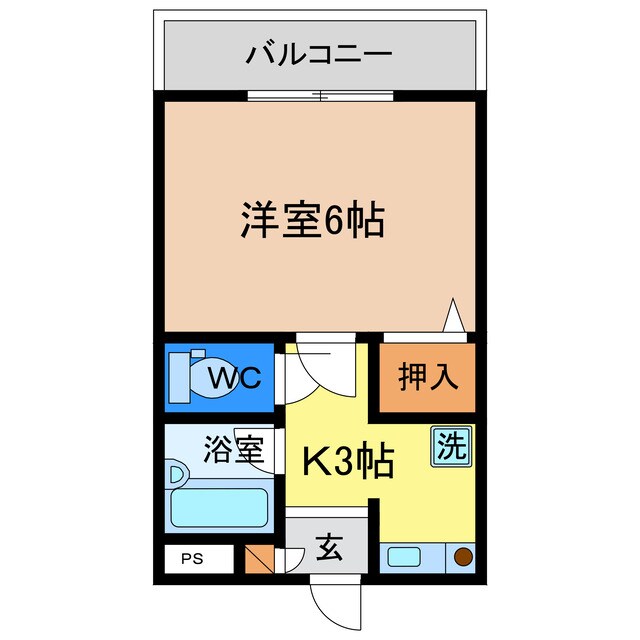 間取り図 パレス南沖洲