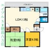 グランヴェール名東 2LDKの間取り