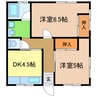 佐藤荘 2DKの間取り