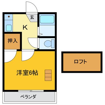 間取図 レオパレス中吉野