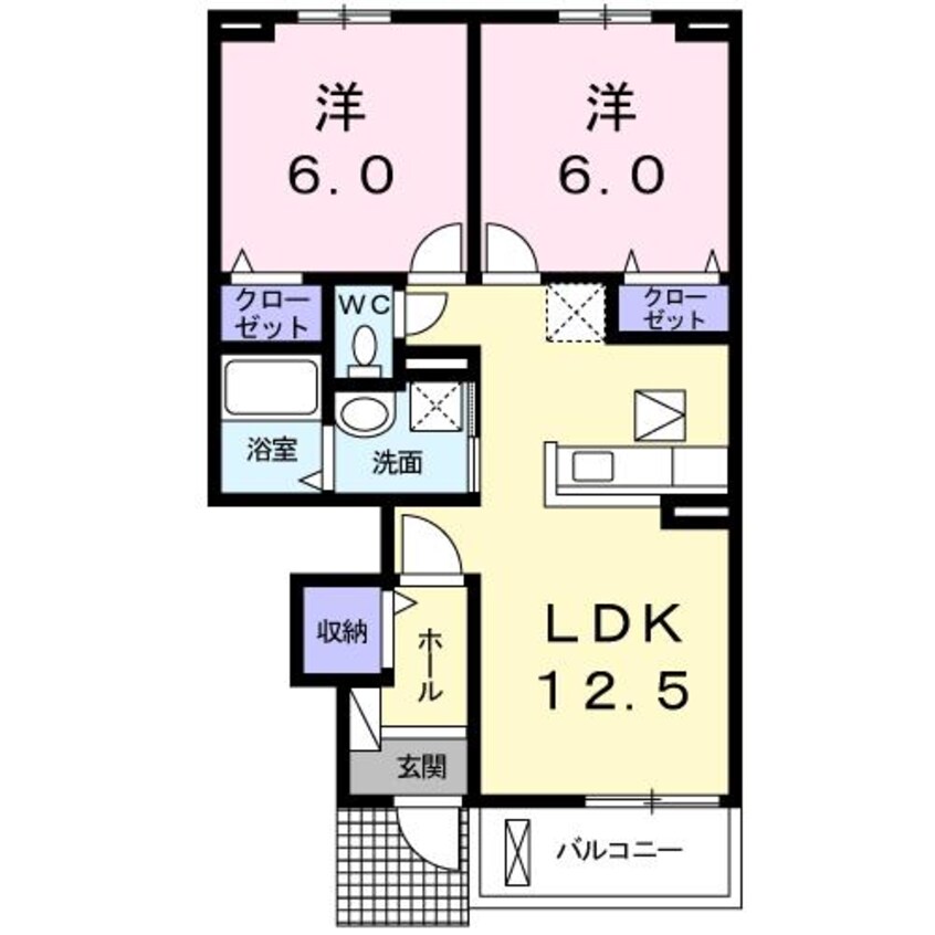 間取図 エトワール沖洲Ａ