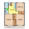 ハニーハイツ 3Kの間取り