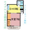スカイハイツⅢ 1DKの間取り