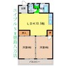 グランドハイツ 2LDKの間取り