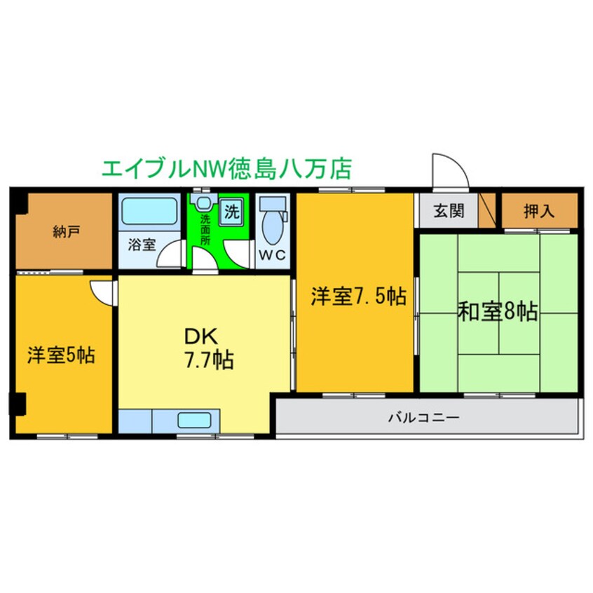 間取図 もと喜ハイツ