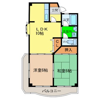 間取図 レオパレス松島