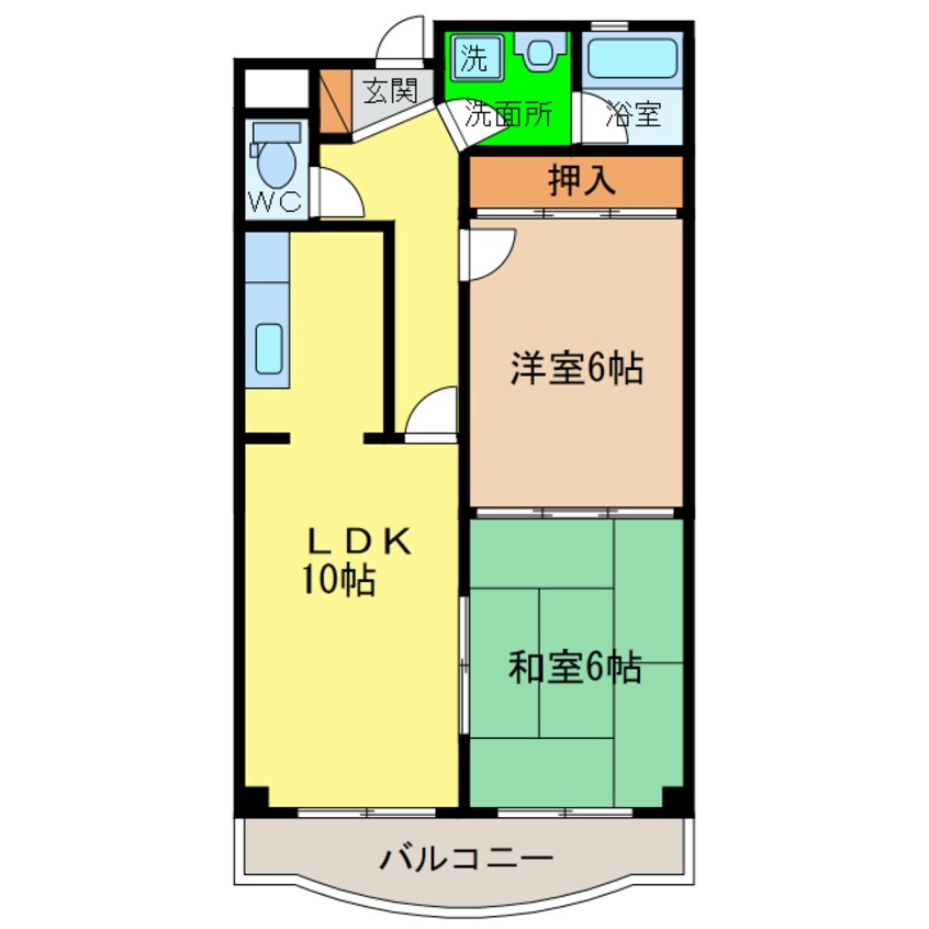 間取図 レオパレス松島