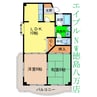 レオパレス松島 2LDKの間取り