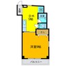 レオパレス松島 1DKの間取り