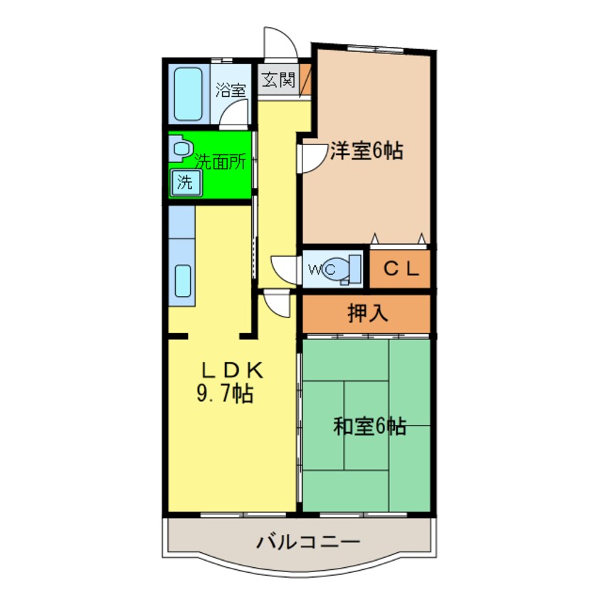 間取図 レオパレス松島