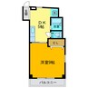 レオパレス松島 1DKの間取り