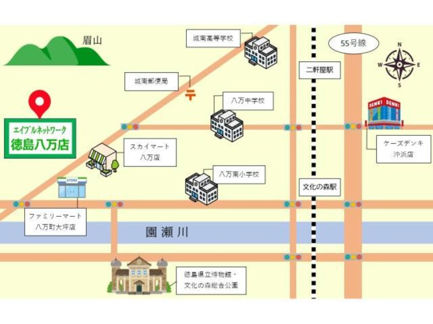 店舗案内図 エクセレントヘイワ