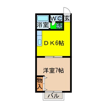 間取図 セジュール沖浜