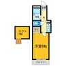 フェアリー大和町 1Kの間取り