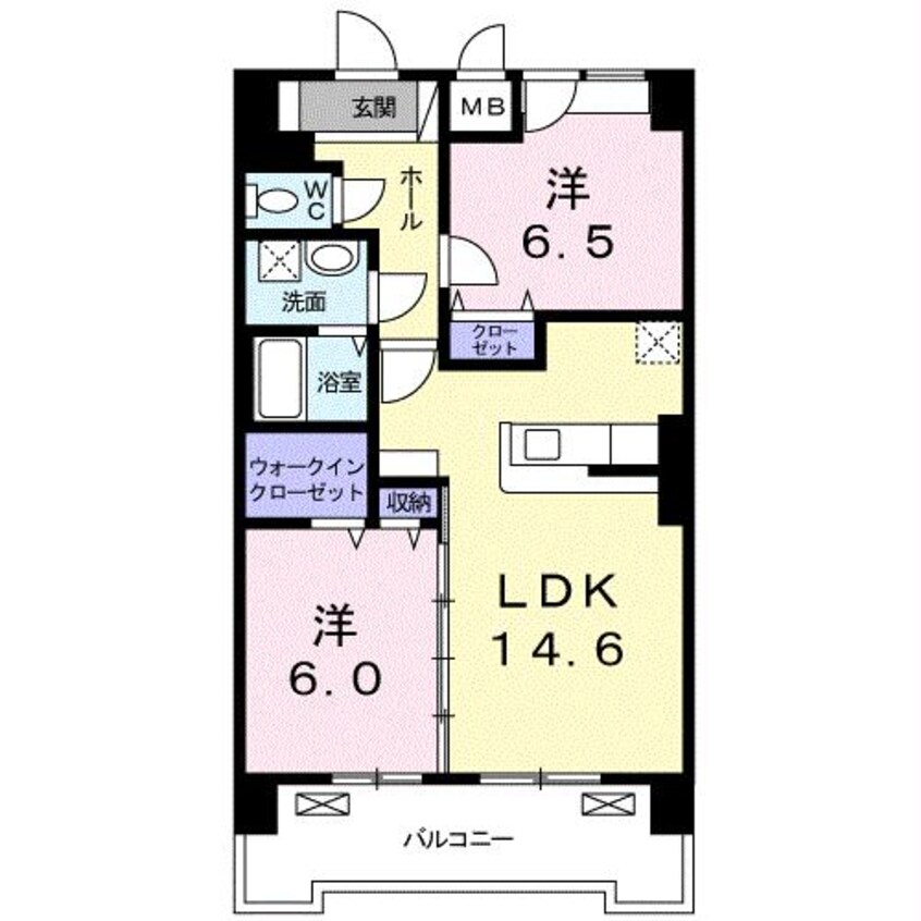 間取図 グランクリュ佐古　WEST