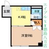 ル・プルミエ 1Kの間取り