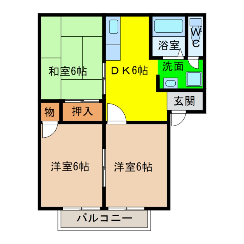 間取図 リバータウン21