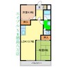 カーサオキノス 2LDKの間取り