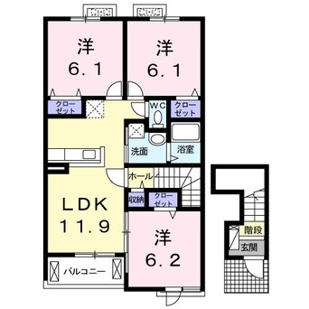 間取図 メゾンリヴィエールB