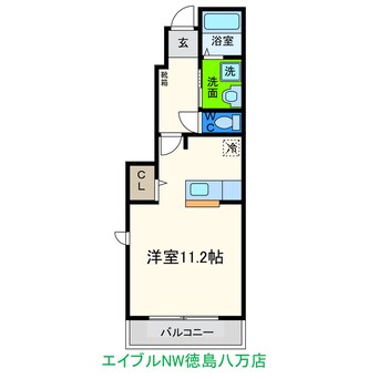 間取図 メゾンリヴィエールC