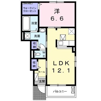 間取図 クラール安宅E