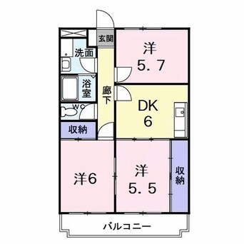 間取図 エトワール北矢三