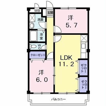 間取図 エトワール北矢三