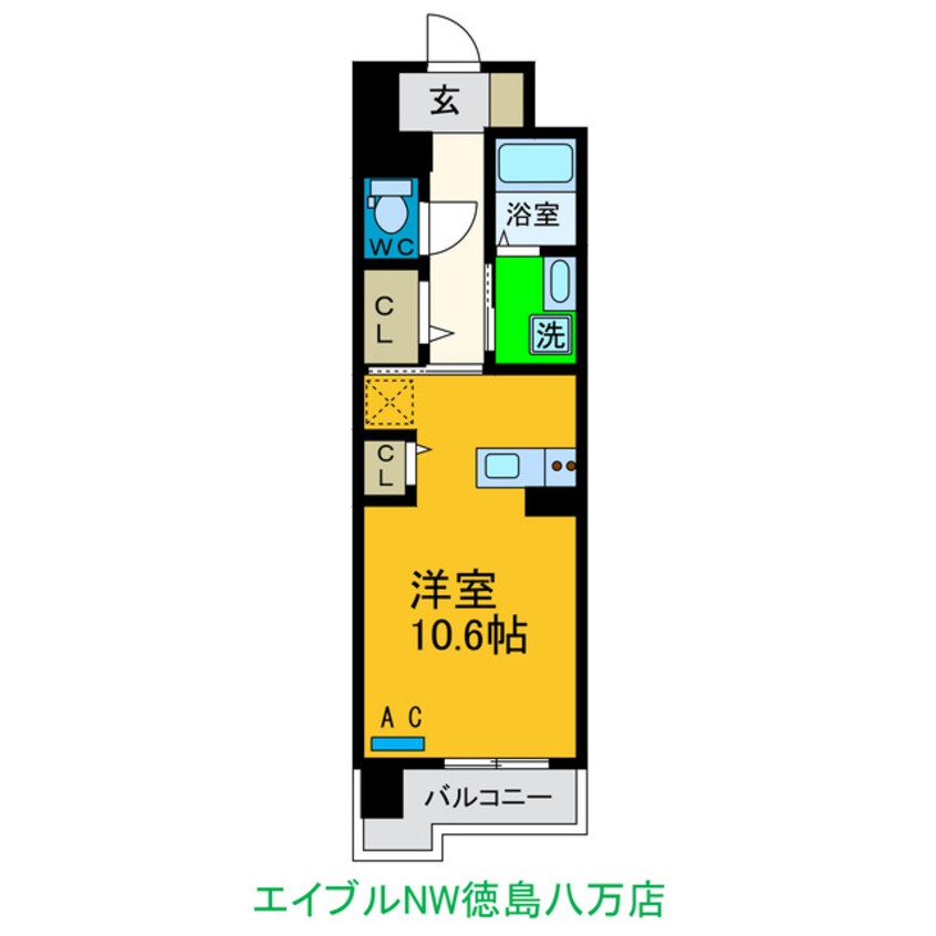 間取図 グランクリュ佐古　EAST