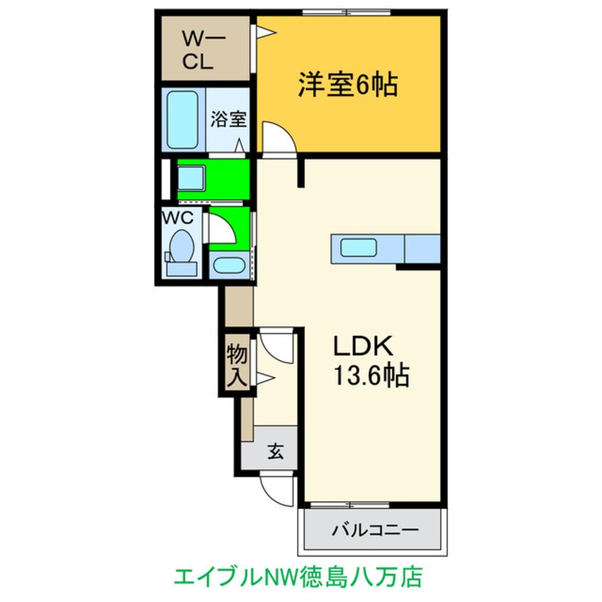 間取図 シエロアズールB