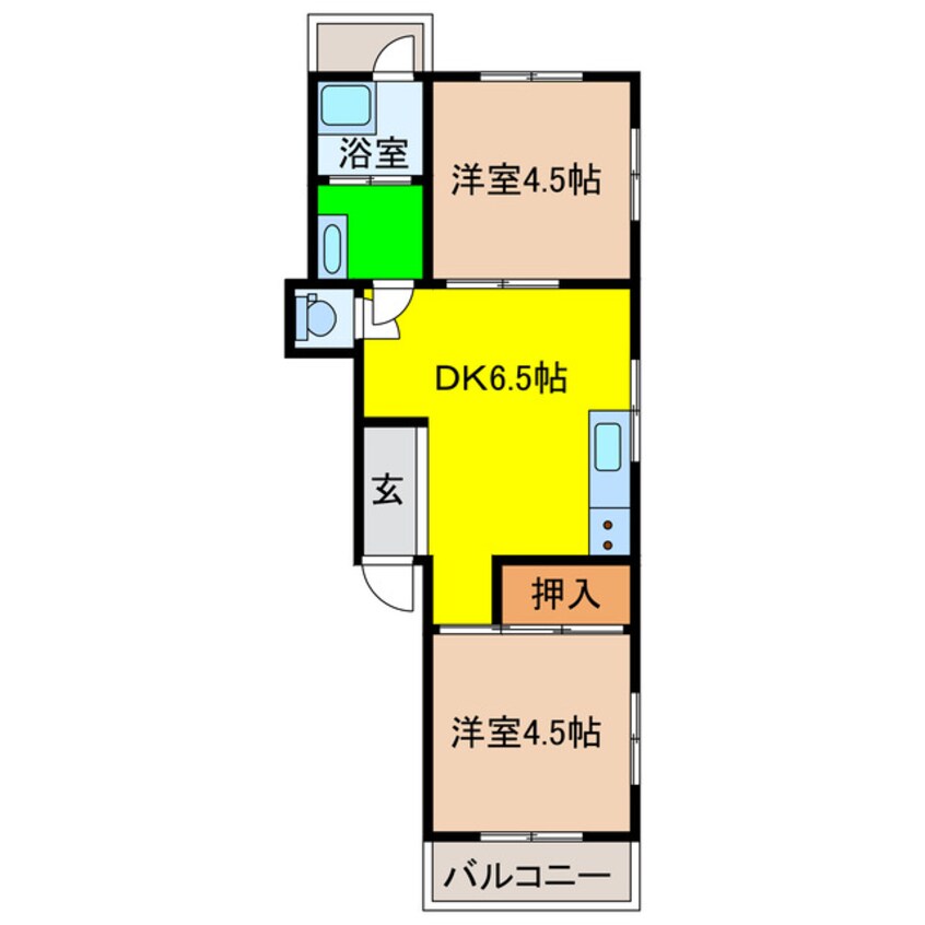 間取図 浜口マンション